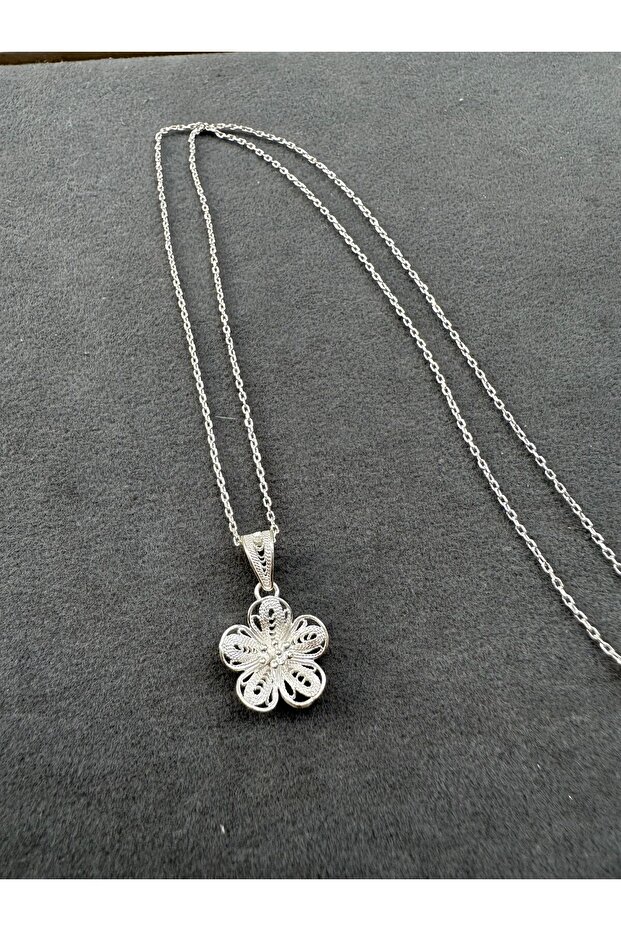 Telkari Gümüş Kolye - 3