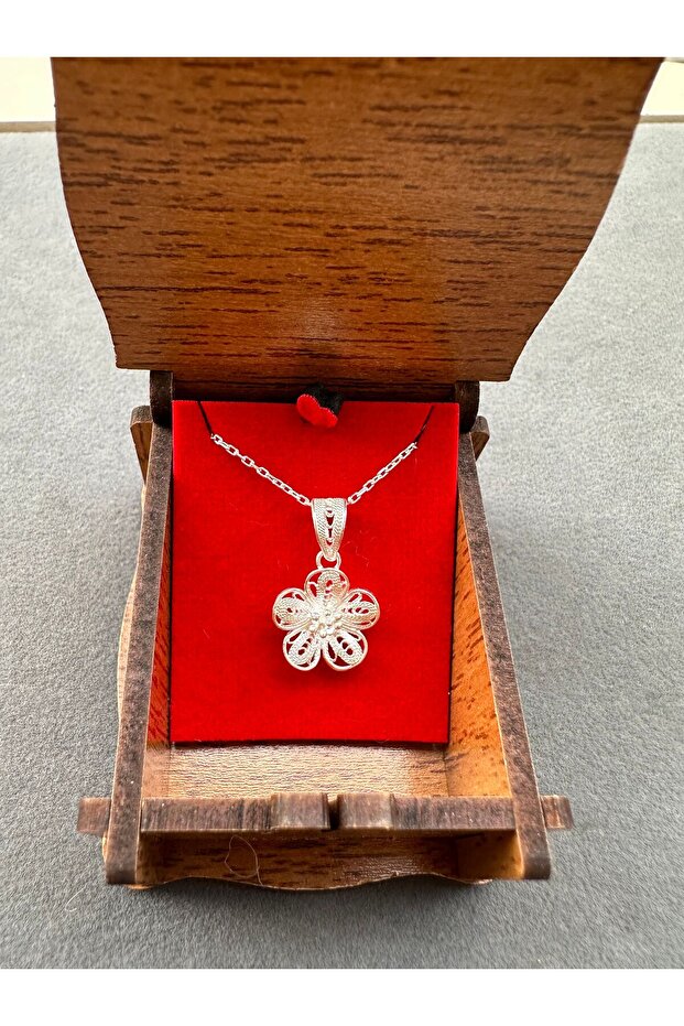 Telkari Gümüş Kolye - 2