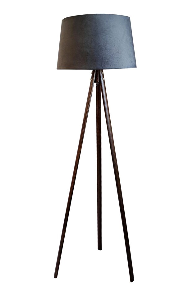 Beta Oval 3 Ayak Serisi Masif Tripod Lambader( Koyu Gri-ceviz) - 1