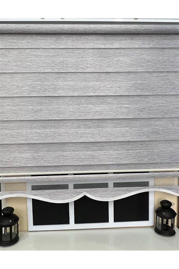 Zebra Stor Perde Gri Etek Dilimli Z-kt400v04 - 6
