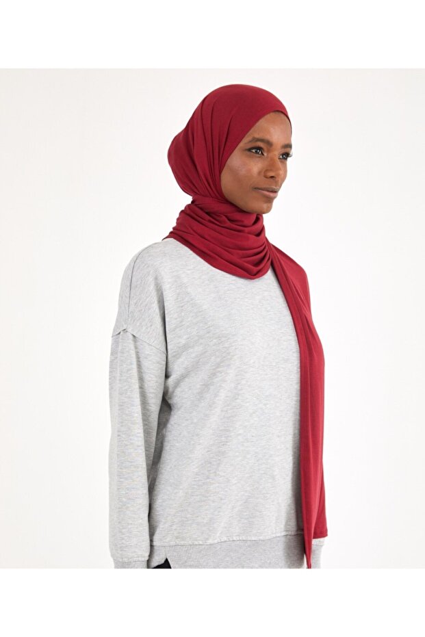 Penye Şal Bordo - 3