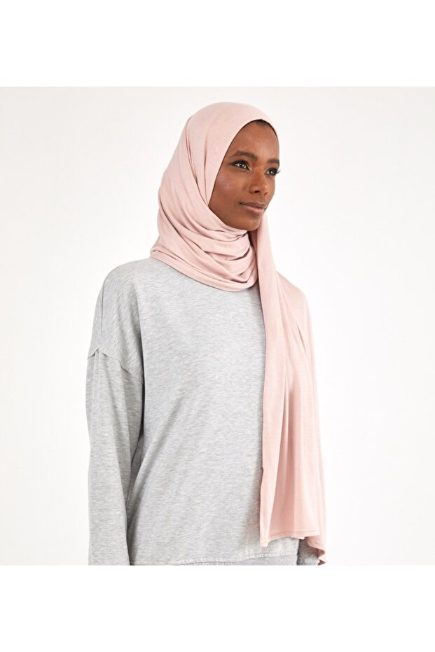 Powder Colored Combed Shawl - 2