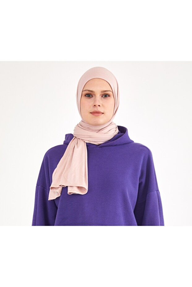 Powder Colored Combed Shawl - 4