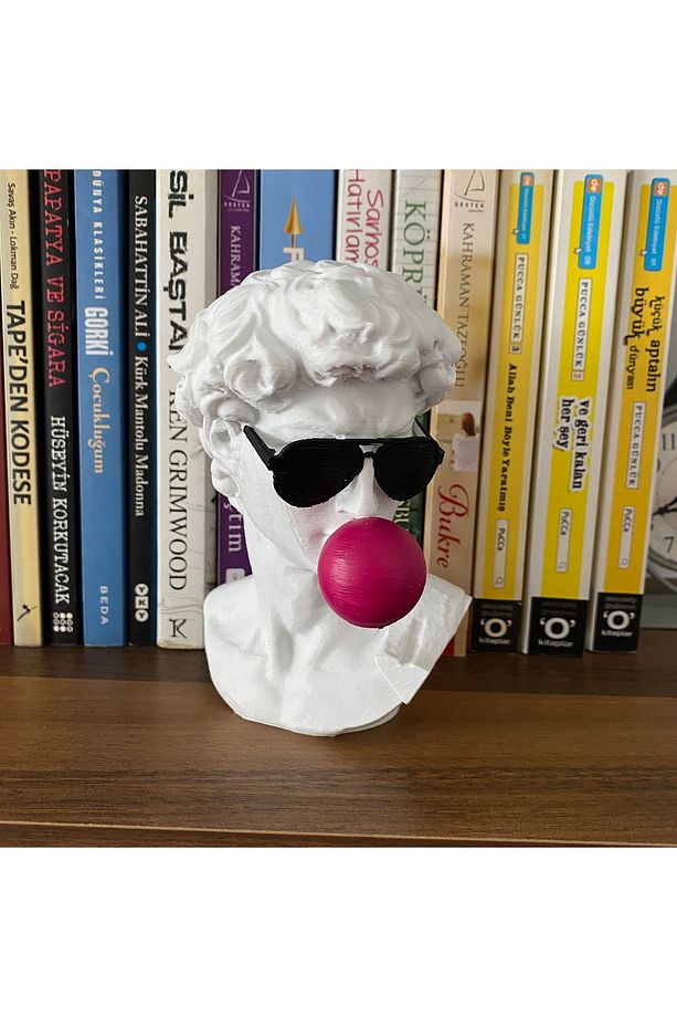 David Büst Dekoratif Obje Michelangelo Davut Heykeli Modern Versiyon 15 Cm - 3