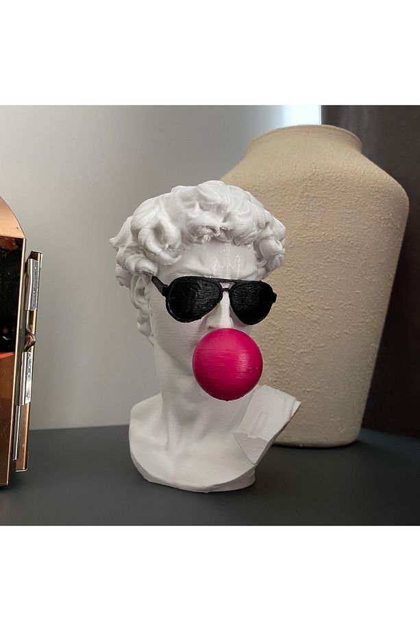 David Büst Dekoratif Obje Michelangelo Davut Heykeli Modern Versiyon 15 Cm - 2