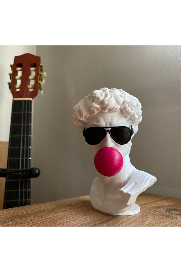David Büst Dekoratif Obje Michelangelo Davut Heykeli Modern Versiyon 15 Cm - 1