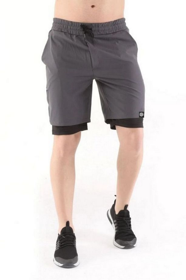 Erkek Spor Şort Running Hızlı Kuruma Micropoly Antrenman Halısaha Fitness Kısa Taytlı Sporcu Şort - 3
