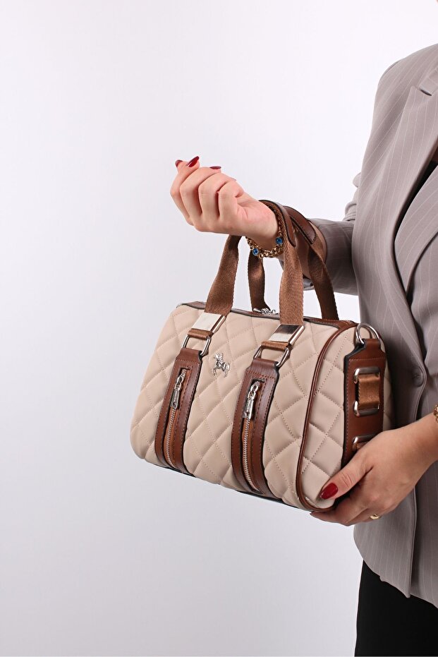 Women's Shoulder Bag with Wide Inside Large Size Wide Strap 33X26 cm