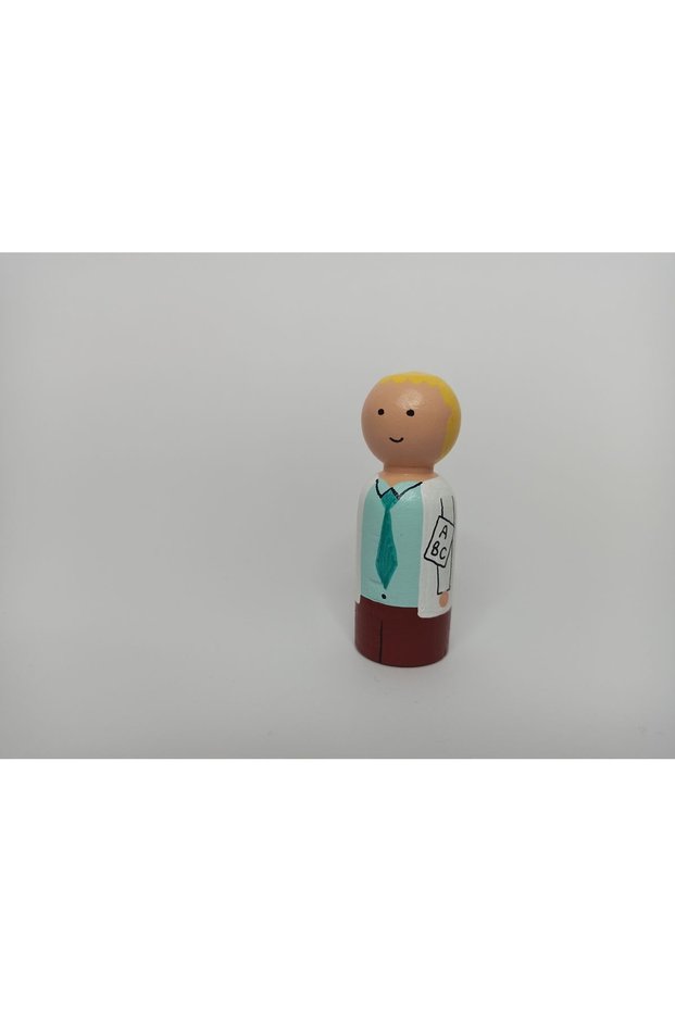 Wooden Dolls Professions Pegdolls Male Teacher Pegdoll