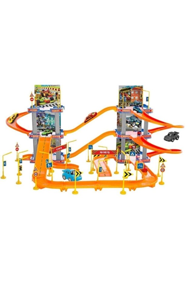 Super Garage Car Parking 83 Pieces 6-Story Garage Set
