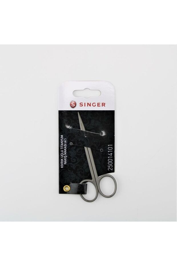 Curved Tip Titanium Embroidery Scissors - 14101 - 1