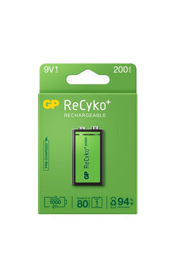 Gp 9v 200 Mah Şarjlı Tekli Paket Gp20r8hem-2gb1 - 1