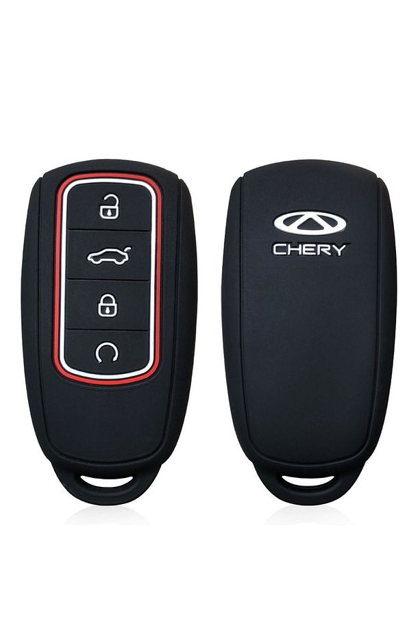 Chery Tiggo 8 Pro Max & Tiggo 7 Pro Max Avatgarde & Omoda 5 Pro Silikon Anahtar Kılıfı (SİYAH) - 1