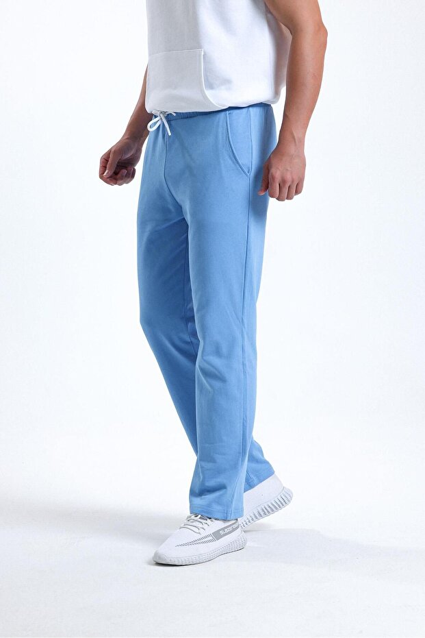 بنطال رياضي بقصة عادية باللون الأزرق - 4