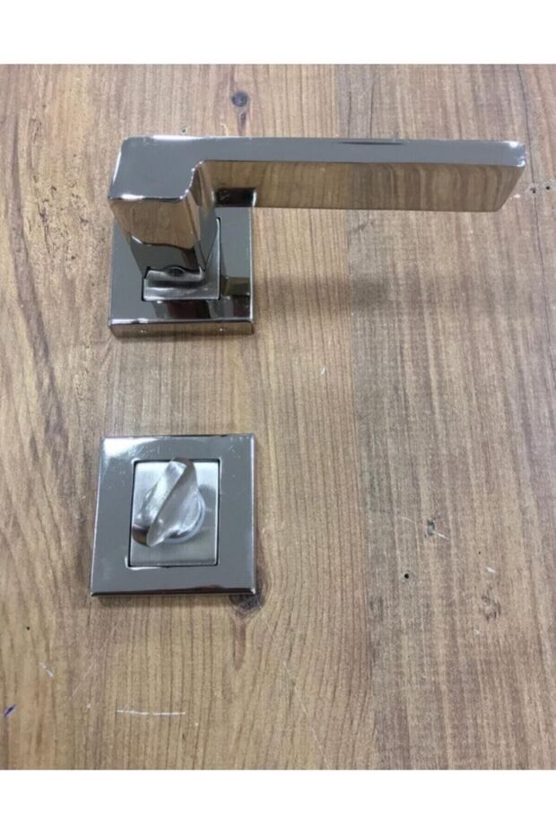 Anka Kare Rozetli Kapı Kolu Wc - Banyo Kapısı - 5