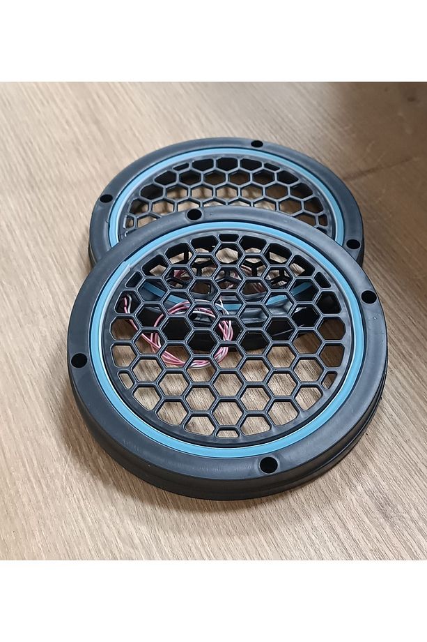 16cm BuzMavisi Neon Işıklı Hoparlör ve Midrange Kapağı 1takım (2adet) - 7