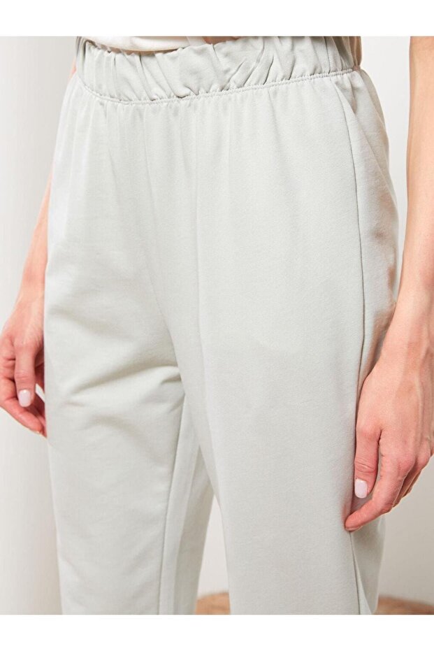 LCW Modest Kadın Beli Lastikli Düz Jogger Eşofman Altı - 3