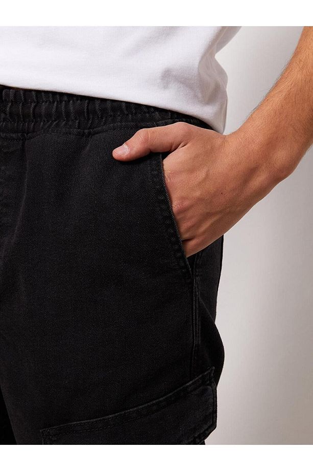 LCW Jeans Standart Kalıp Erkek Jean Bermuda - 3
