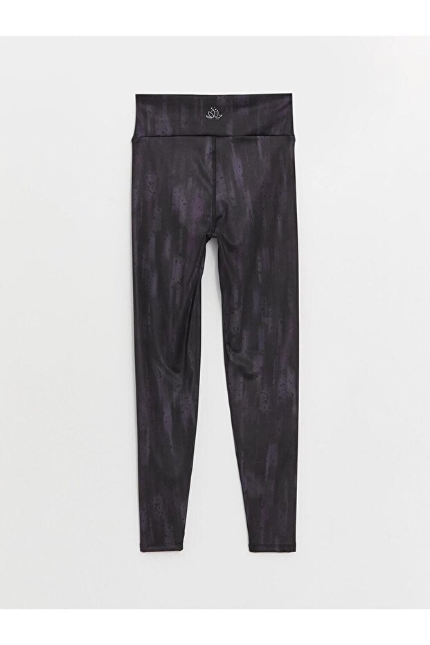 LCW Active Beli Lastikli Desenli İnterlok Kadın Spor Tayt - 2