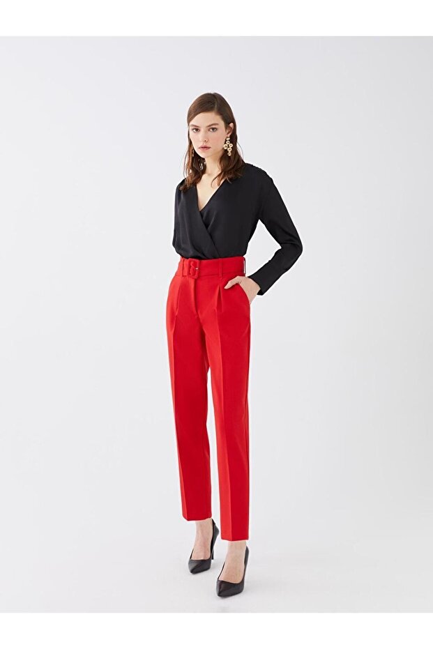 LCW Vision Yüksek Bel Slim Fit Kadın Pantolon - 3