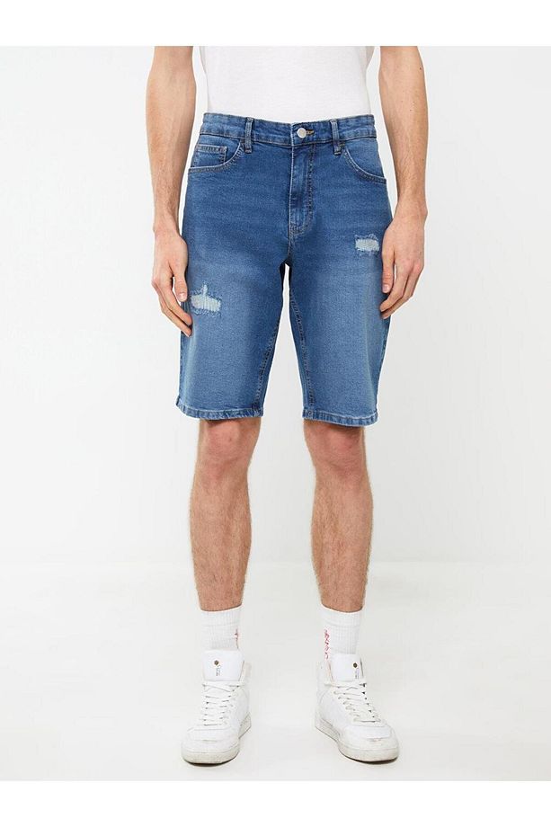 LCW Jeans Standart Kalıp Erkek Jean Şort - 4
