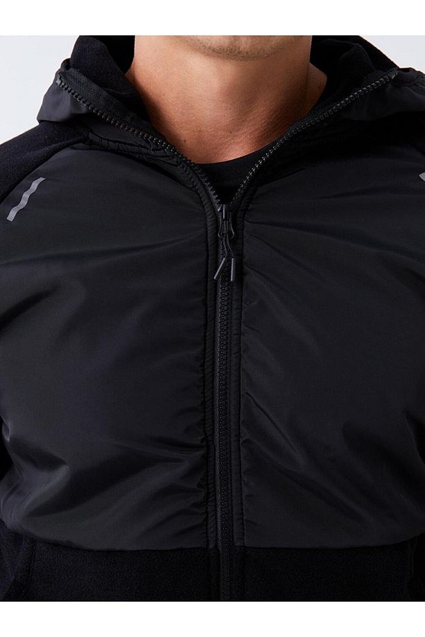 LCW Active Kapüşonlu Uzun Kollu Erkek Fermuarlı Sweatshirt - 4