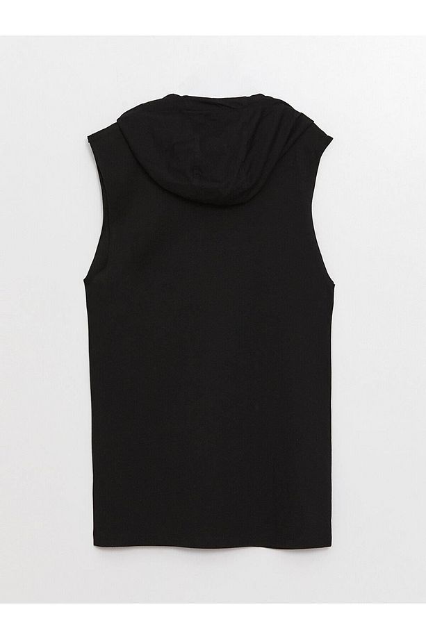 LCW Casual Kapüşonlu Baskılı Erkek Kolsuz Tişört - 7