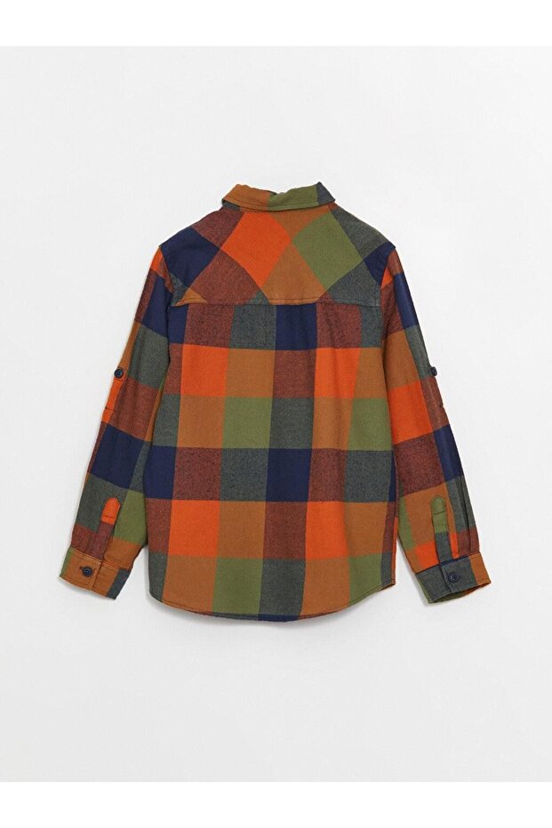 LCW Kids Ekose Uzun Kollu Erkek Çocuk Gömlek - 3