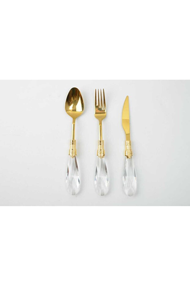 18 PARÇA DAMLA MODEL TATLI SETİ GOLD - 2