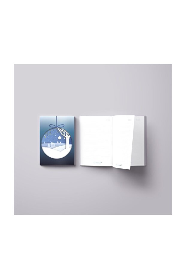 Christmas Notebook Blue Defter - 1