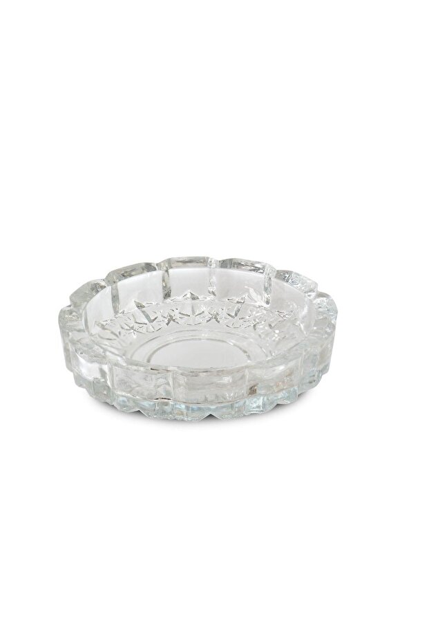 Office Desktop Bistro Luxury Glass Crystal Ashtray Ash Tray 12 cm