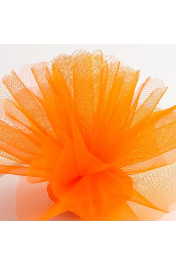 27 Meters x 70 cm Orange Decorative Tulle, Orange Tulle for Car Flowers, Wedding Decor, Orange Decoration Tulle
