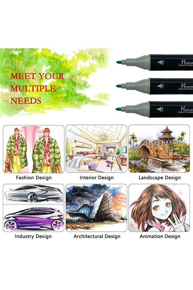 168 Parça Çantalı Marker Seti - 2