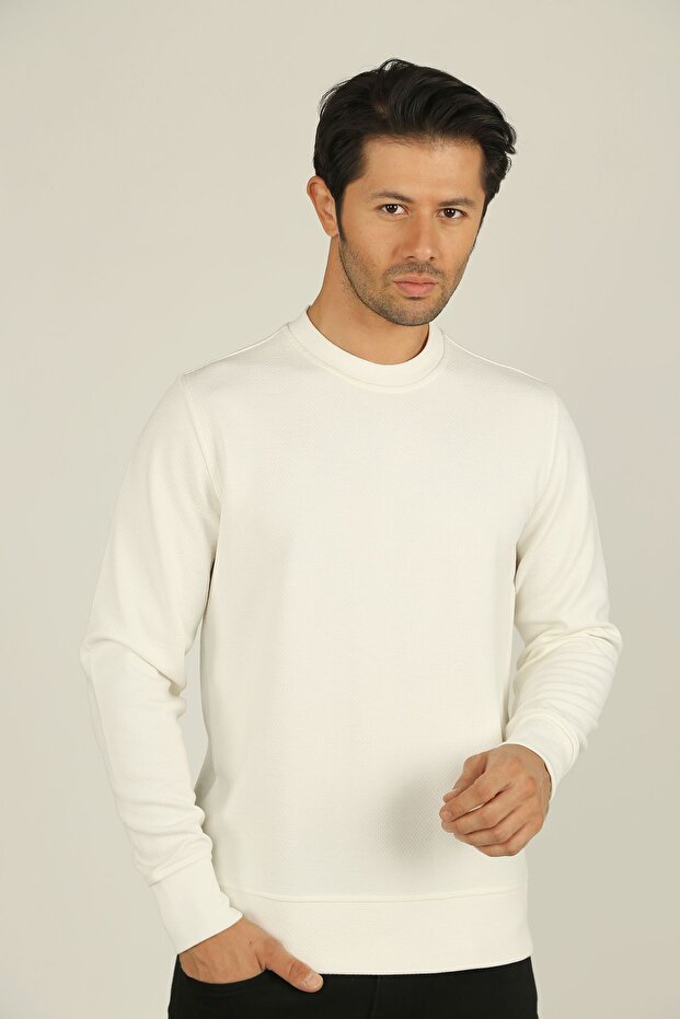 YUVARLAK YAKA SWEATSHIRT - 1