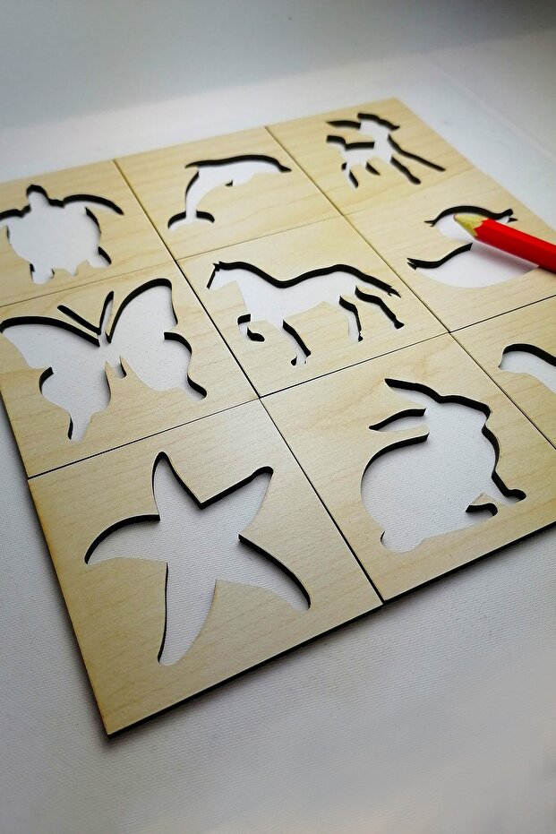 خط تعليمي تعليمي يتعلم الحيوانات المربعة - 3