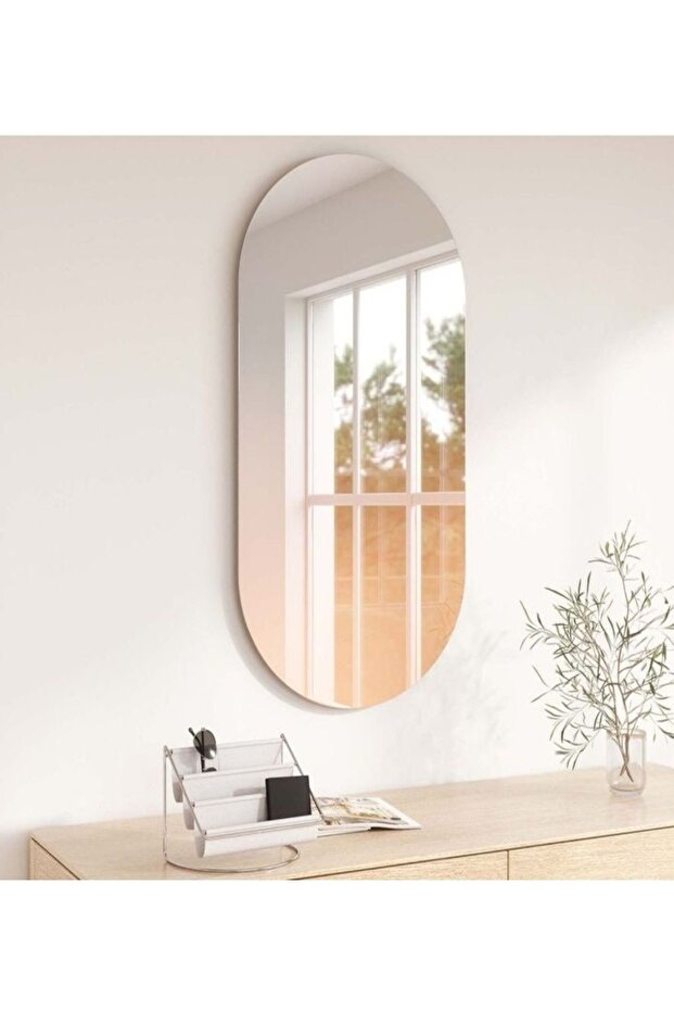 EFFE YAPI DEKOR 100X60 CM ÇERÇEVESİZ ELİPS AYNA