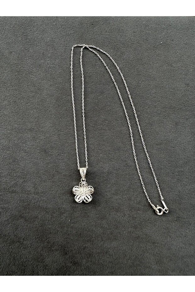 Telkari Gümüş Kolye - 1