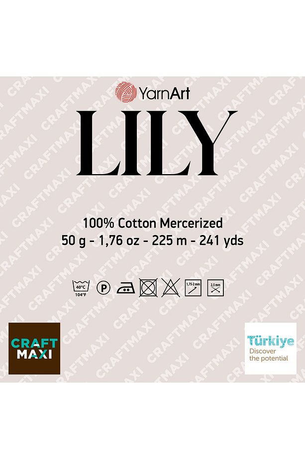 Lıly - Merserize Dantel Ipi Taş Rengi-4660 - 2