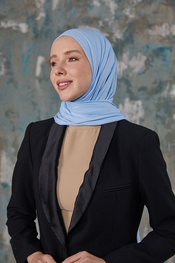 Penye Şal Bebe Mavi - 4