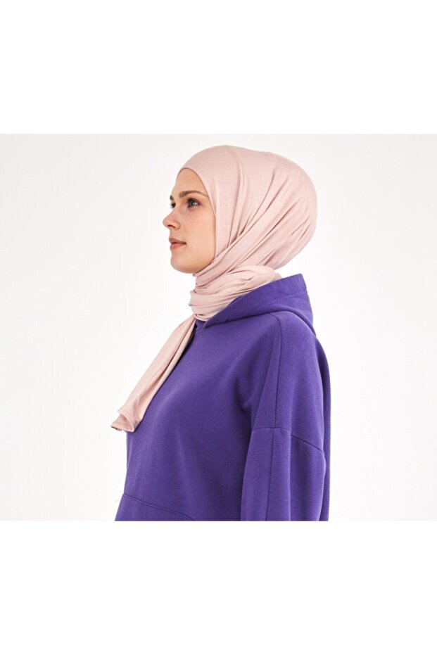 Powder Colored Combed Shawl - 5