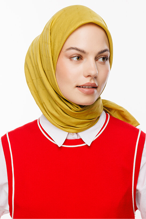 Eșarfă din bambus Jacquard - 2