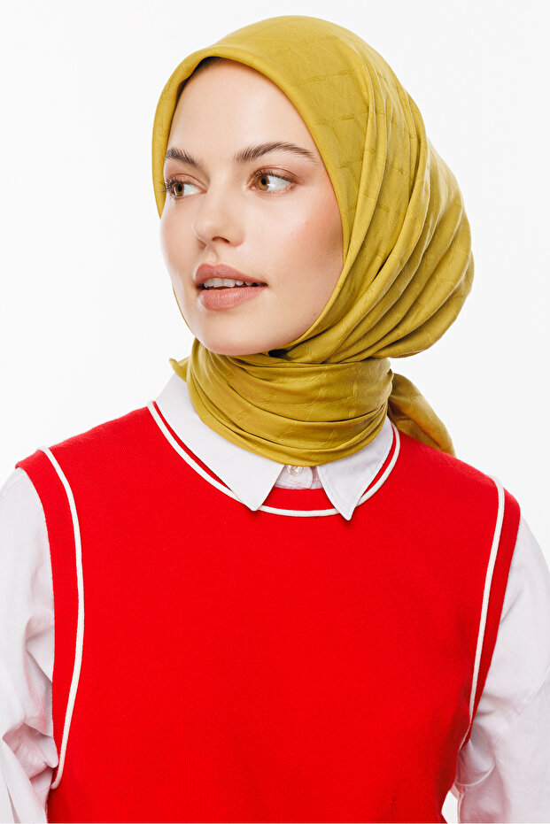 Eșarfă din bambus Jacquard - 1