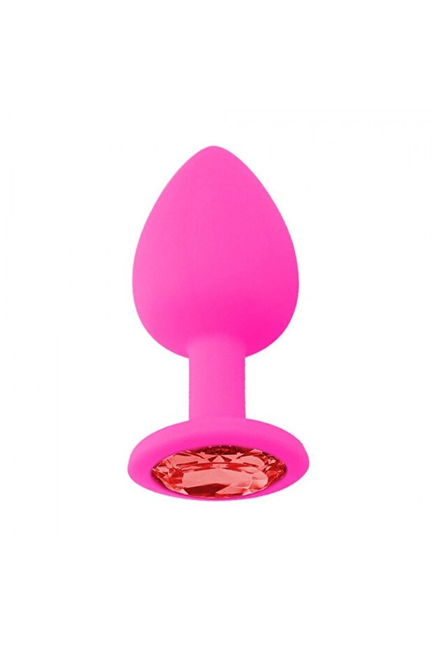 TAŞLI SİLİKON TIKAÇ - PEMBE - 1