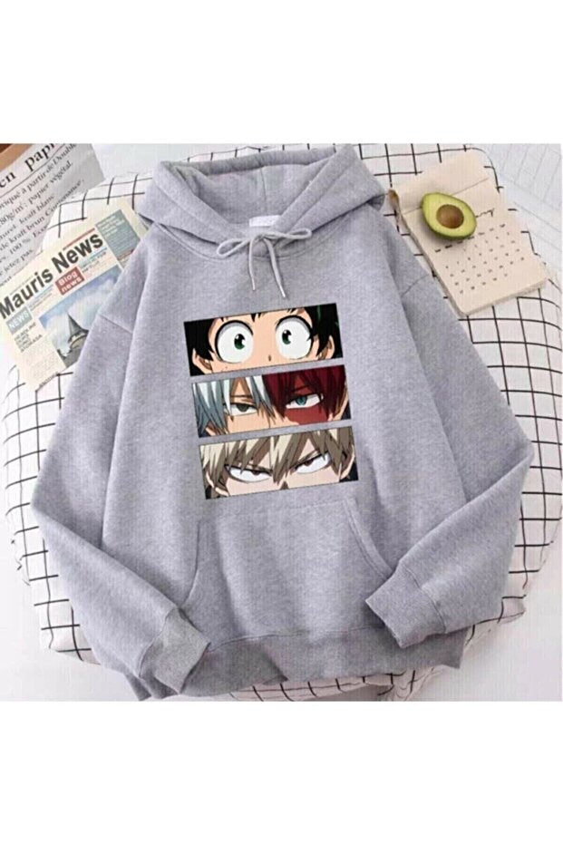 Printed Unisex Hooded Oversize Sweatshirt