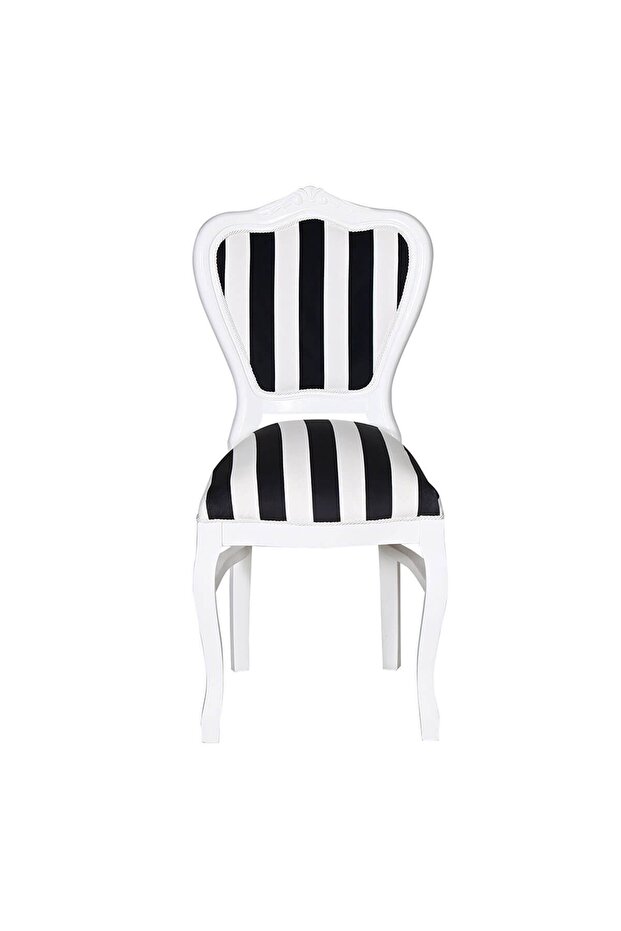 Dark Line Oymalı Sandalye - 1