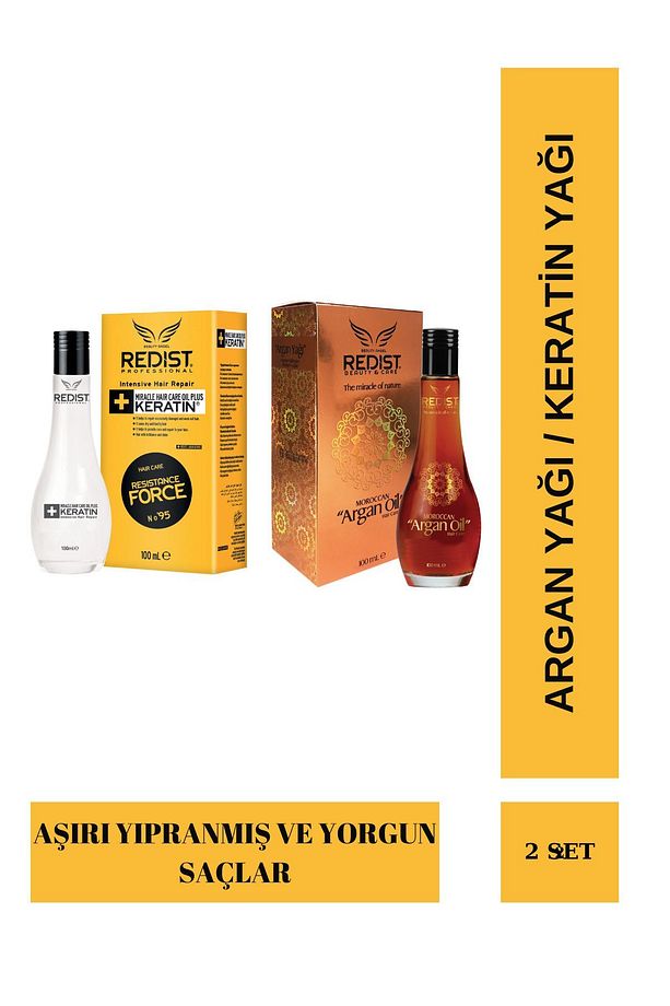 Argan Yağı 100ml + Keratinli Saç Bakım Yağı 100 Ml - 3