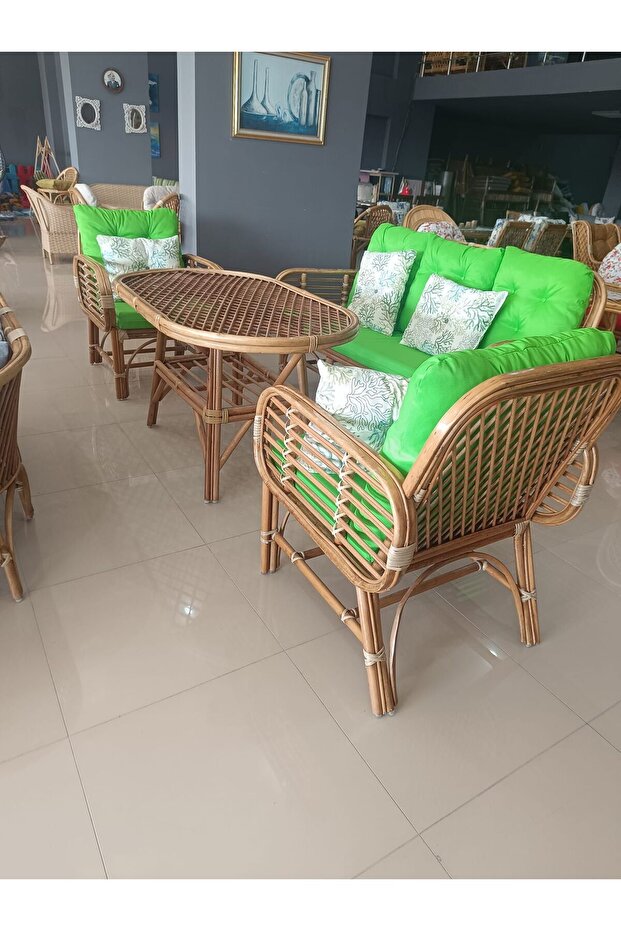 Zebra Bambu Rüya 5 Kişilik Masa Sandalye Takımı - 3