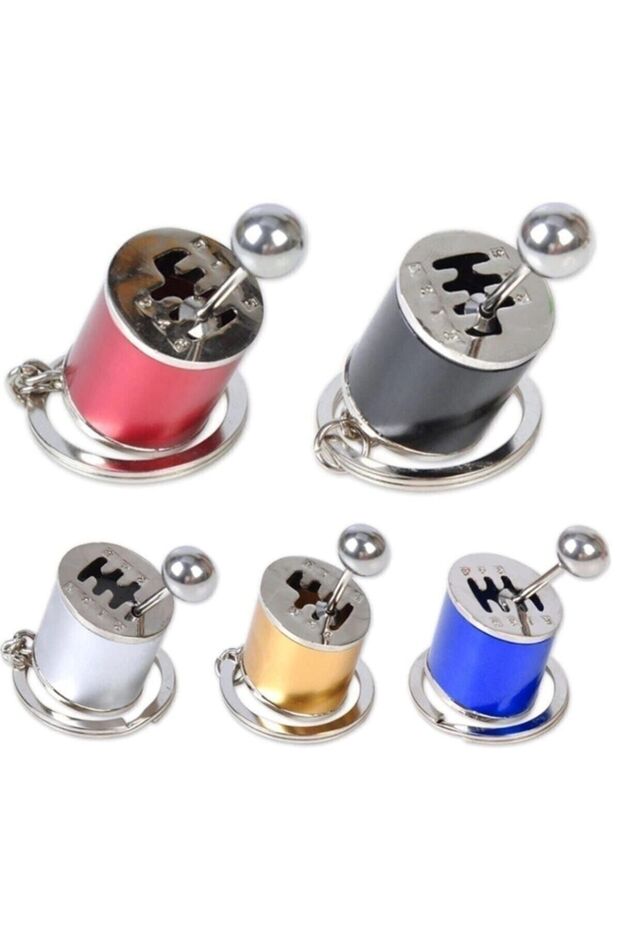 Metal Keychain Moving Car Shift Keychain Six Speed Gear Shifter Knob