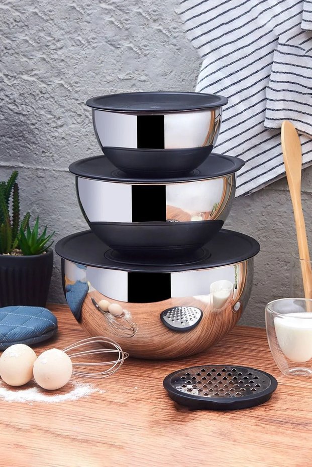 Nora 8 Piece Grater - Storage and Mixing Bowl
