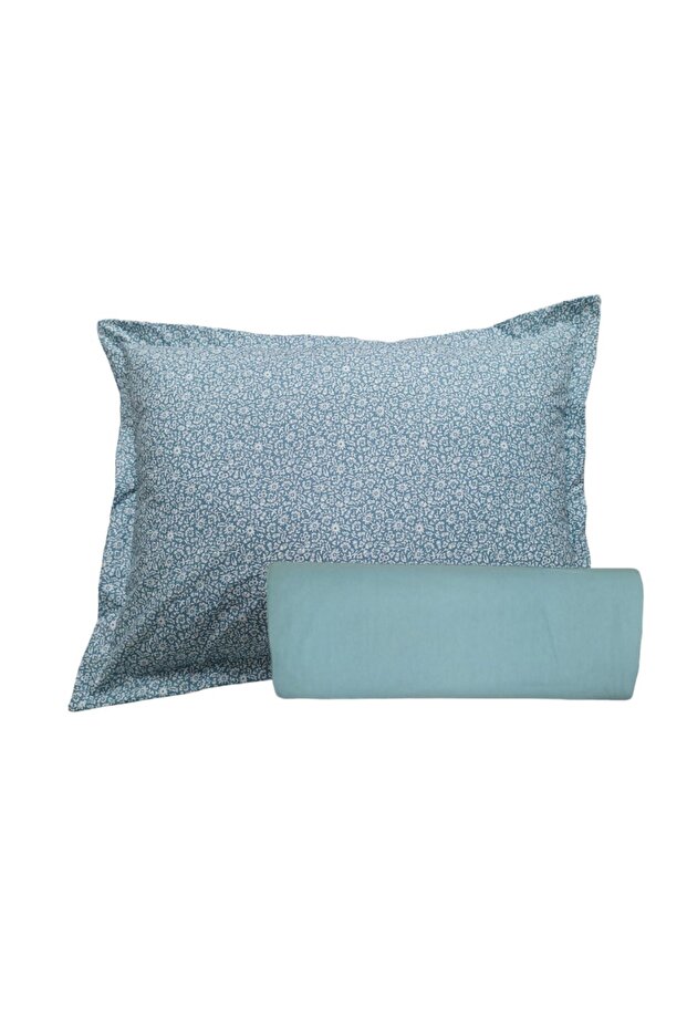 ملاءة مطاطية واحدة وغطاء وسادة منتفخ - 1